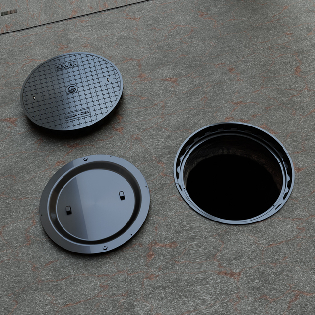 790mm Petrol Station Composite Manhole Cover 