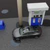 790mm Petrol Station Composite Manhole Cover 