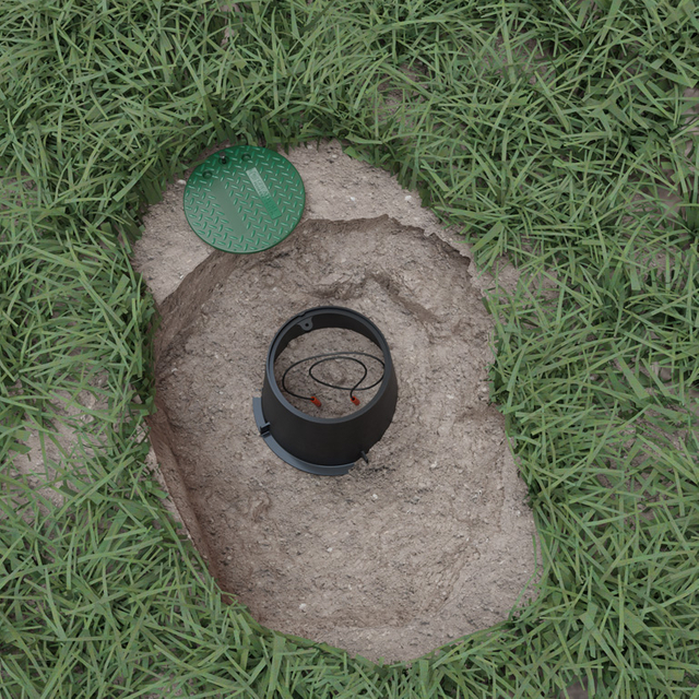 FTTH pull box round 10 in